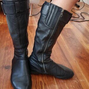 y2k vintage Diesel knee-high moto racer boots EU 37